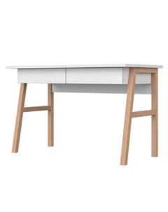 Стол письменный из массива бука белый So'home