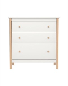 Комод с 3 ящиками из массива бука желтый So'home