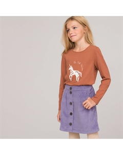 Комплект из трех лонгсливов с принтом единорог синий Laredoute