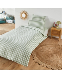 Пододеяльник детский из хлопка Veldi vert зеленый La redoute interieurs