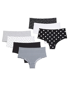 Комплект из семи трусов-шортов La Redoute черный La redoute collections