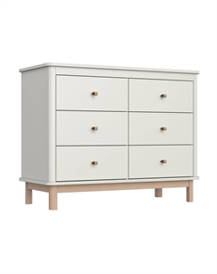 Комод с 6 ящиками из массива бука желтый So'home