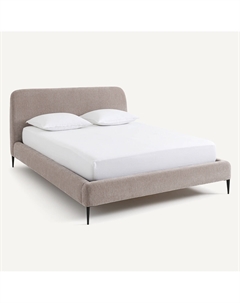 Кровать из велюра с кроватным основанием Oscar дизайн Э Галлина бежевый Laredoute