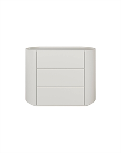 Комод 3 ящика из шпона березы ширина 100 см желтый So'home