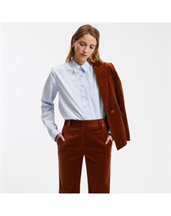 Рубашка свободного кроя с длинными рукавами синий La redoute collections