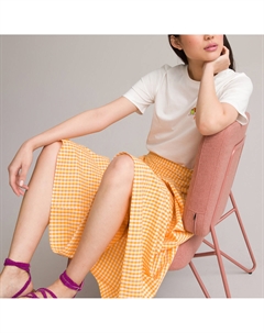 Юбка в клетку виши розовый Laredoute