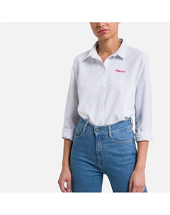 Рубашка с принтом спереди белый Laredoute