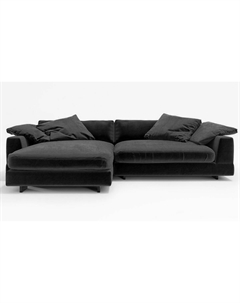 Диван угловой 4-х местный из массива березы серый Laredoute