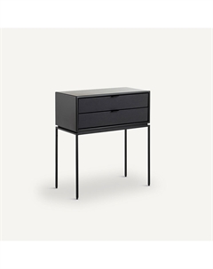 Прикроватная тумбочка из металла и кожи Ralto черный Am.pm.
