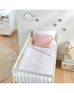 Пододеяльник из хлопка на детскую кроватку Scenario белый La redoute interieurs