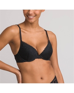 Бюстгальтер пуш-ап Signature из кружева JEANNE черный La redoute collections