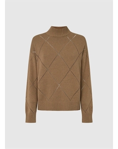 Пуловер из ажурного трикотажа IDRI PERKIN каштановый Laredoute