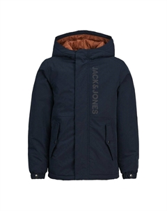 Парка короткая с капюшоном синий Laredoute