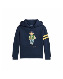 Свитшот с капюшоном из мольтона Polo Bear синий Laredoute