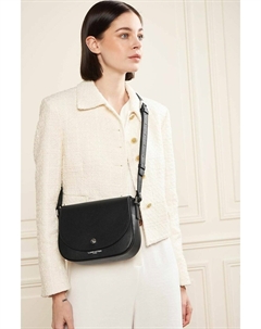 Сумка с клапаном на магнитной застежке MILANO BAO черный Laredoute