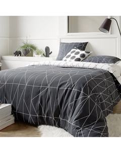 Пододеяльник из хлопка Shapes белый So'home