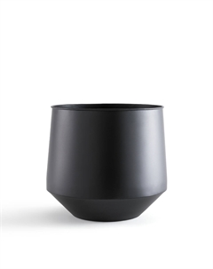 Кашпо из металла 30 см Anaa черный La redoute interieurs