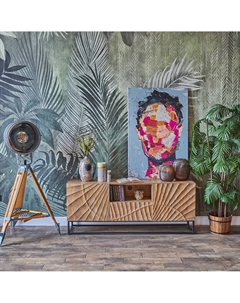 ТВ-тумба из отборного массива манго каштановый So'home