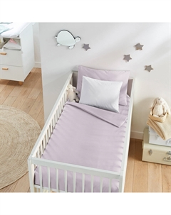 Пододеяльник из хлопка на детскую кроватку Scenario фиолетовый Laredoute