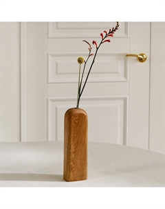 Ваза из массива дуба ручной работы большая каштановый So'home