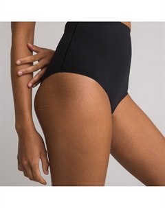 Трусики с высокой талией моделирующие с умеренной поддержкой черный La redoute collections