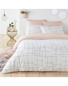 Двусторонний пододеяльник Charline белый La redoute interieurs