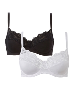 Комплект из 2 бюстгальтеров пуш-ап Anthea черный Anne weyburn