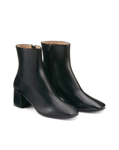 Кожаные сапоги на каблуке Signature MARGUERITE черный La redoute collections