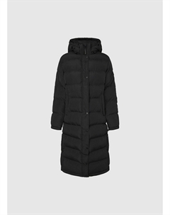 Куртка стеганая длинная со съемным капюшоном BIBI LONG черный Laredoute
