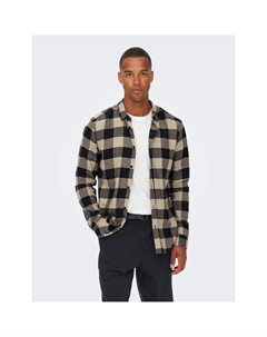 Рубашка прямого покроя синий Laredoute