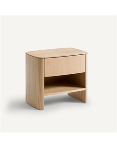 Прикроватная тумбочка отделанная шпоном ореха или дуба Willow бежевый Am.pm.