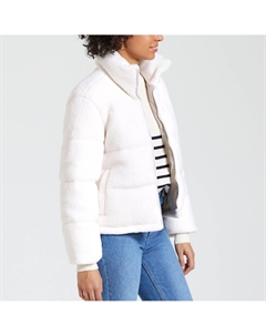 Куртка тедди воротник-стойка бежевый Laredoute