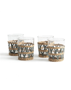 4 бокала с плетеным низом Qualimna другие Laredoute