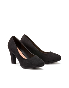 Туфли-лодочки на высоком каблуке для широкой стопы размеры 38-45 черный La redoute collections plus