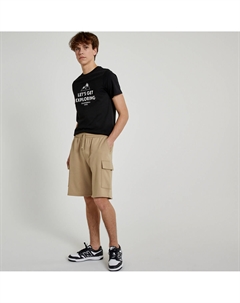 Бермуды карго из мольтона бежевый Laredoute