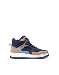 Кеды высокие на шнуровке синий Laredoute