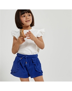 Шорты из махровой ткани синий Laredoute