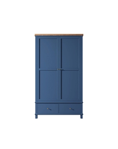 Шкаф 2-створчатый в стиле Кантри синий So'home