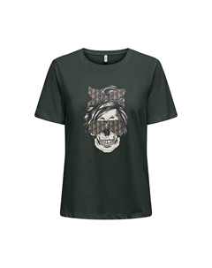 Футболка с круглым вырезом зеленый Laredoute