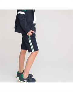 Бермуды из трикотажа пике синий Laredoute