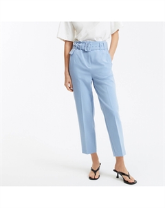 Брюки-дудочки с ремешком синий La redoute collections