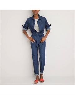 Комбинезон брючный из джинсовой ткани синий La redoute collections