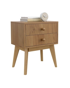 Тумба прикроватная с 2-мя ящиками из массива сосны бежевый Laredoute