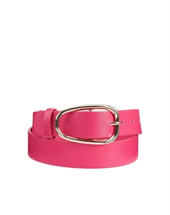 Ремень широкий с золотистой пряжкой розовый Laredoute