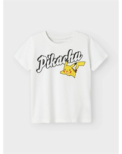 Футболка с принтом Покемон белый Name it