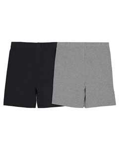 Комплект из двух шорт-велосипедок La Redoute черный La redoute collections