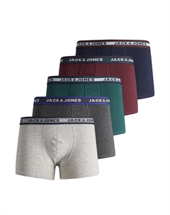 Комплект из пяти трусов-боксеров однотонных La Redoute разноцветный Jack & jones