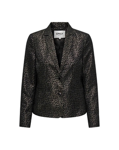 Блейзер приталенный радужный черный Only