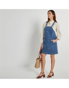 Платье-сарафан из денима для периода беременности синий La redoute collections