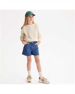 Шорты из джинсовой ткани синий La redoute collections